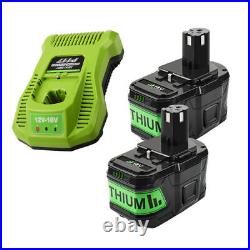 Battery /Charger For Ryobi 18V One+ Plus P108 6.0Ah 3Ah Lithium-Ion RB18L50 P190