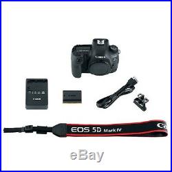 Canon EOS 5D Mark IV (Body Only) + 32GB+ Power Battery Grip-14PC Bundle