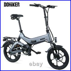 DOHIKER Folding Electric Bike Power Assist Bicycle E-Bike 36V 250W 25km/h 16Inch