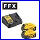 DeWalt DCB184 DCB115 2x 5Ah 18V XR Li-Ion Twin Battery Pack and Battery Charger