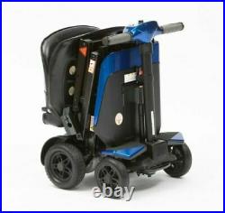 Drive Manual Folding Travel Mobility Scooter with Lithium-ion Battery 4mph -BLUE