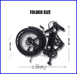 EBIKE 20 Electric Bike Foldable E-Bike 500W 48V 15Ah Fat Tyre- FREE GIFTS