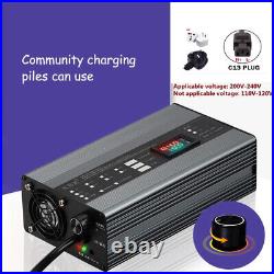 EBike Battery Charger 1A-10A Li-ion LiPo Lifepo4 Lithium Fast Charge Adjust SUK