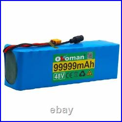 Ebike Battery 48v 99.999ah 1000w Pack Charger Lithium Ion High Power Bat E Bike