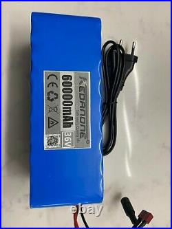 Ebike Battery Pack 36v 60ah lithium ion battery 1000w bike Scooter & charger