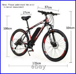 Electric Bikes Mountain Bike 26 Suspension E-Bikes UK 350W 36V Bicycle 35km/h