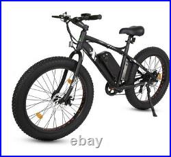 Electric Mountain Bike Fat Bike 26 High Power 36v 500w 7 speed 4 tyre NEW CE