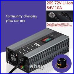 Fast Charge Li-ion LiPo Lifepo4 Lithium Battery Charger Curren Adjust 10A 5A