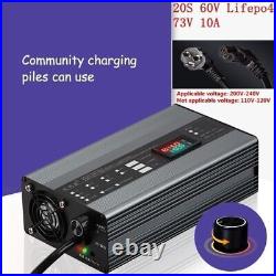 Fast Charge Li-ion LiPo Lifepo4 Lithium Battery Charger Curren Adjust 10A AAU