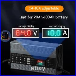 Fast Charge Li-ion LiPo Lifepo4 Lithium Battery Charger Curren Adjust 10A SUK