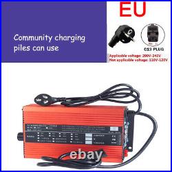 Fast Charger 120V 96V 84V Ebike Li-ion LiFePo4 Lithium Battery Adjustable 3-9A