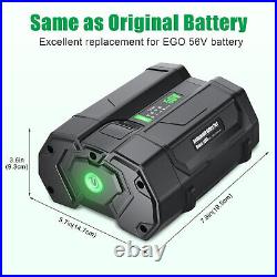 For EGO Power Plus 6Ah Lithium-Ion 56V Battery fits chainsaw, blowers lawnmowers