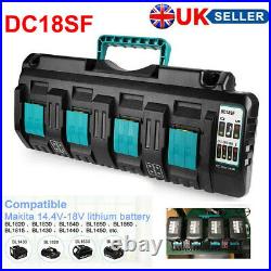 For Makita DC18SF RCT 14.4-18v LXT Li-ion Dual 4 Port High&FAST Battery Charger