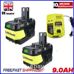 For RYOBI P108 18V 9AH/ 6AH One+ Plus High Capacity Lithium-ion Battery /Charger