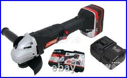 Heavy Duty 18v Lithium Li-ion Cordless 4.5 115mm Battery Angle Grinder In Case