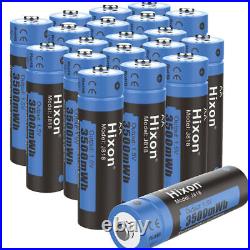 Hixon AA Batteries 1.5V AA Rechargeable Lithium Batteries 3500mWh High Capacity