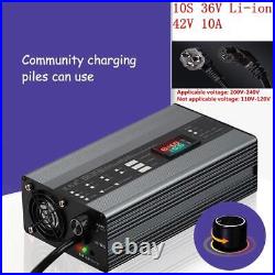 Li-ion Lifepo4 Lithium Battery Charger Curren Adjust 1A-10A Fast Charge E-bike