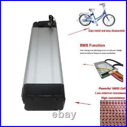 Lithium Ion Li-ion Battery 36V Rechargeable Electric E Bike Bicycle Silver Fish