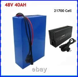 Lithium Ion Li-ion Battery 48V 40AH Rechargeable Electric E Bike Bicycle Scooter