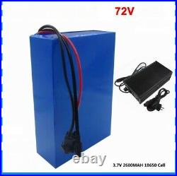 Lithium Ion Li-ion Battery 72V Rechargeable Electric E Bike Bicycle Scooter Pack