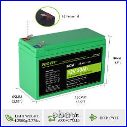 Lithium-ion 20Ah 12V Battery Charger kit for Scooter Baitboat Pigeon Magnet