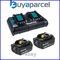 Makita BL1860 18v 2 x LXT 6.0ah Lithium-Ion Batteries + DC18RD Dual Port Charger