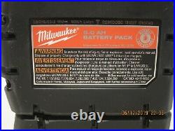 Milwaukee 48-11-1850(2) 18Volt M18 Red Lithium XC 5.0 -F/PRI-SHIP BULK-PAK NEW