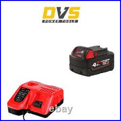 Milwaukee M18B4 M18 Red Lithium-Ion 4.0Ah Battery & M12-18FC Charger