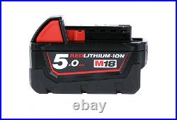 Milwaukee M18B5 Red Lithium-Ion 18V 5Ah Batteries Twin Pack