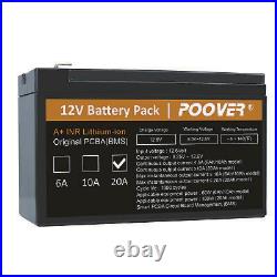 NCM 20A 12V Battery Lithium BMS Deep Cycle 220W Backup Li-ion 12v Charger