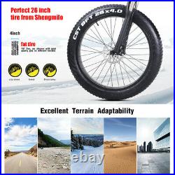 New Electric 1000W bike Fat tire Folding suvs Mountain ebike 40km/h Adult Moped