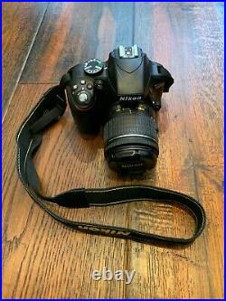 Nikon D3300 DSLR Camera with AF-P DX 18-55 VR Lens + Spare Batteries + Carry Bag