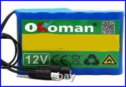 Okoman 12V 20000mah battery Rechargeable Lithium Ion battery pack DC CCTV