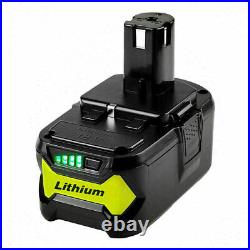 Pack Battery & Charger For RYOBI P108 18V 6AH 8Ah 9Ah High Capacity Lithium-ion