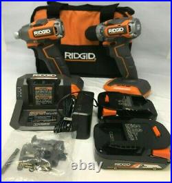 RIDGID R9780 18V SubCompact Drill Driver & Impact Driver Combo Kit, N