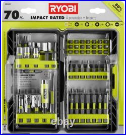 RYOBI 4-Tool Combo Kit with (2) Batteries Charger & Bag with FREE Impact Driver Set