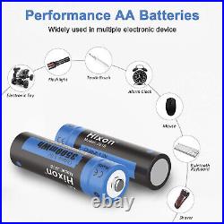 Rechargeable 1.5V AA Lithium Batteries 3500mWh Li-ion Batteries and Charger LOT