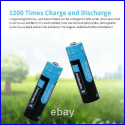 Rechargeable AA Lithium Batteries 3500mwh 1.5v Li-ion Batteries & Charger Lot