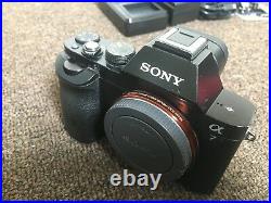 SONY Alpha a7 24.3MP Digital Camera Black BUNDLE CAGE BATTERY GRIP