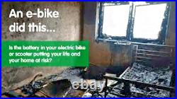 STOP Lithium Ion Battery fires! For EV's Bikes, Scooter etc. With BATTERY SAFE