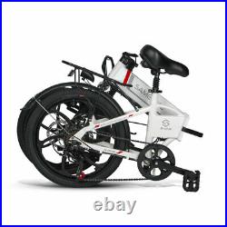 Samebike 20 UPGRADED Version II 350W Black Folding Electric Bike 20LVXD30 eBike