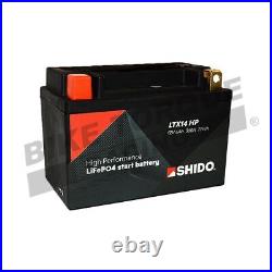 Shido LTX14 High Per Lithium Ion Battery for Triumph Speed Triple 1050S 2017-20