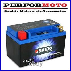 Shido Lithium Ion Battery Over 75% Lighter than Lead Acid Replaces YT12A-BS