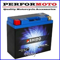 Shido Lithium Ion Battery Over 75% Lighter than Lead Acid Replaces YT12B-BS