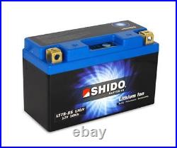 Shido Lithium Ion Lightweight Motorcycle Battery Replaces Yt7b-bs