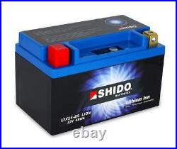 Shido Lithium Ion Lightweight Motorcycle Battery Replaces Ytx14-bs