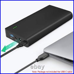 TalentCell lithium ion Battery Pack NB7102, Rechargeable Black with USB-C