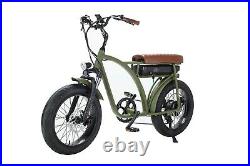 The Cruiser Retro 250w Electric E Bike Chunky Tyre Front and Rear Light