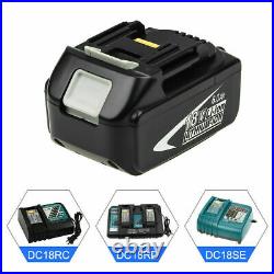 UK For Makita BL1860 18V Lithium ion LXT BL1830 BL1850 Charger and 6.0Ah Battery