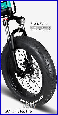 UK STOCK! Fiido M1 Moped Folding Electric Bike 20 In Fat Tires 250W 7 Speeds